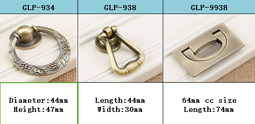 Golddekorativer Ring zieht 85mm Längen-Zink-Legierungs-Kabinett-Türgriff-helle königliche Möbel-Messinginstallationen