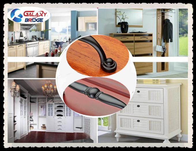 Rom-Art-Küchenschrank-Griffe und Griffe, schwarze Garderoben-Mattgriffe