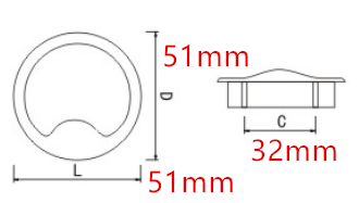 Küchenschrank verborgene Fach-Züge, 32mm bürsteten Nickel-runde