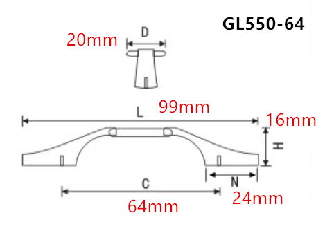 Gewölbte Zink-Möbel-Griffe und Griffe der Goldküchenschrank-Griff