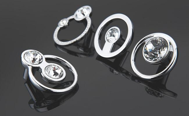 Moderne Kristallgarderoben-Türknäufe, Schrank-Aufbereiter-Griff ROHS