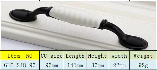 Klassische handgemachte keramische Griffe und Griffe/ländliche weiße