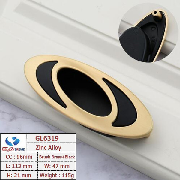 Gold überzogene keramische Küchenschrank-Griffe/Stange der Wandschrank