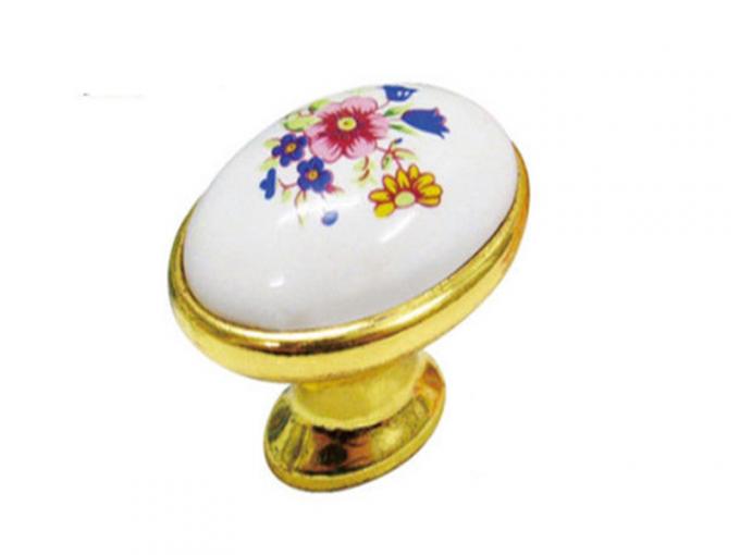 Küchen-Schrank-Türknauf-keramische Griff-antike ovale Porzellan