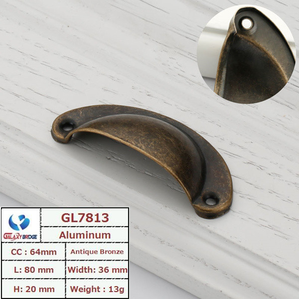 96mm Anti-Kupfer zieht 64mm versteckte Griff-schwarze