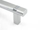 Solid 320mm Aluminum Kitchen Cabinet Handles , Silver Zinc Assembly Aluminium D Handles