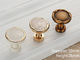 Light Coffee Furniture Handles And Knobs Round ISO Certificated European Zinc Alloy Knob
