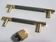 Finland Stylish  Handles Kitchen cabinet pulls and handles Knurled Handle Brushed Brass  Aluminum Door pulls